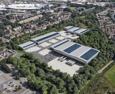 A CGI of Foundry Park, a new 166,500 sq ft industrial/urban logistics scheme in Wolverhampton that is being developed by Goold Estates